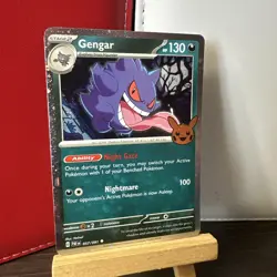 Gengar (Cosmos Holo) 057/091 - Trick or Trade 2024 Holo + FREE BONUS CARD - Image 2