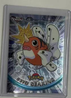 2000 Topps Chrome Seaking Pokemon Card, Foil Holographic - Image 1