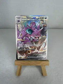 Pokemon TCG Team Rockets Nidoking EX Holo Card 233/182 Destined Rivals SIR NM - Image 1