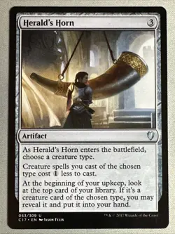 MTG / Herald's Horn / C17 / #53 / Regular / Uncommon / NM - Image 1