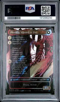 2025 MTG FF SURGE FOIL JOSHUA, PHOENIX'S DOMINANT/PHOENIX, WARDEN OF FIRE PSA 10 - Image 2