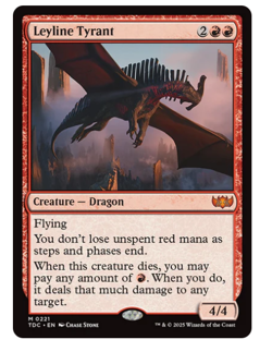 Leyline Tyrant Commander: Tarkir Dragonstorm MTG - Image 1