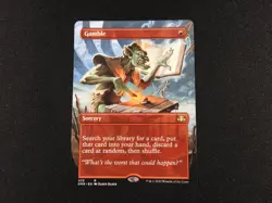 Gamble Borderless NM [Dominaria Remastered] Mtg Magic Free Tracking! - Image 1