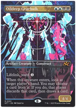 Oildeep Gearhulk (Borderless) Aetherdrift #351 Mythic - Image 1