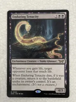 MTG Enduring Tenacity [Duskmourn: House of Horror] Near Mint​ - Image 1