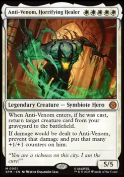 FOIL Anti-Venom, Horrifying Healer - #001 Mythic Marvel's Spider-Man - Image 1