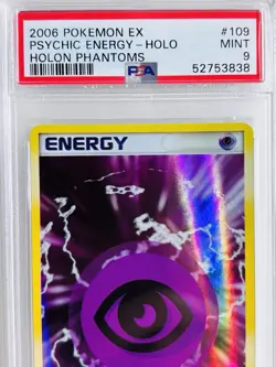 2006 POKEMON EX HOLON PHANTOMS #109 PSYCHIC ENERGY-HOLO PSA 9 - Image 2