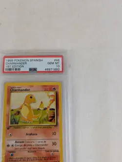 1999 Pokemon Charmander 1st Edition Spanish PSA 10 - Image 4