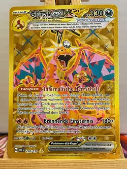 Glurak EX Gold 228/197 Obsidianflammen Deutsch EX Pokemon - Image 1