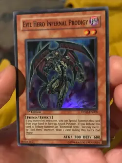 Evil HERO Infernal Prodigy DP06-EN008 | Super Rare 1st Edition | NM | Yugioh - Image 1