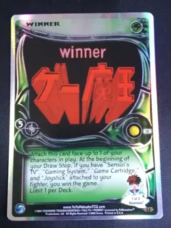 Yu Yu Hakusho TCG CCG Winner U9 1st Edition Alliance Card NM - Image 1