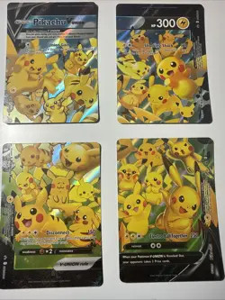Pikachu V-Union [Set of 4] SWSH: Sword & Shield Promo Cards Holo - Image 1