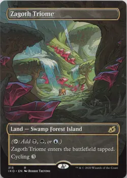 Zagoth Triome (Showcase) R Ikoria: Lair of Behemoths 313 - LP MTG - Image 1