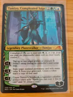 MTG Tamiyo, Compleated Sage 238 Kamigawa: Neon Dynasty M/NM Free UK P&P - Image 1