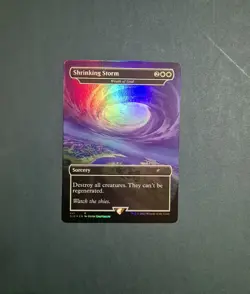 Mtg Shrinking Storm Wrath Of God ~ Foil ~ Secret Lair Fortnite ~ NearMint - Image 1