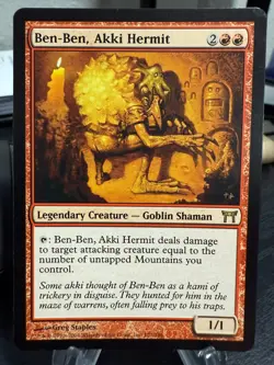 MTG Magic the Gathering Champions of Kamigawa Ben-Ben, Akki Hermit - Image 1