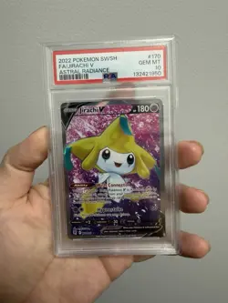 2022 POKEMON SWORD & SHIELD ASTRAL RADIANCE 170 FULL ART/JIRACHI V PSA 10 - Image 1