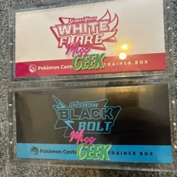 Black Bolt & White Flare Pokemon Center Elite Trainer Box Sealed ETB W/Acrylic - Image 5