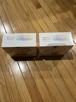 Prismatic Evolutions Pokemon Center and Regular Elite Trainer Box Lot Sealed New - Image 2