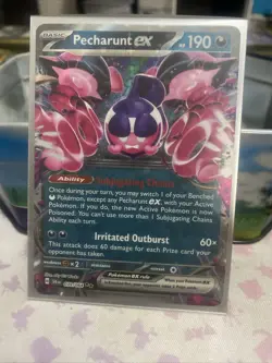 Pokemon Tcg Pecharunt ex 39/64 Ultra Rare Holo Pokemon Shrouded Fable - Image 1