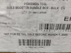 Pokemon TCG Prismatic Evolutions 25 BOX BOOSTER BUNDLE CASE Factory Sealed - Image 1