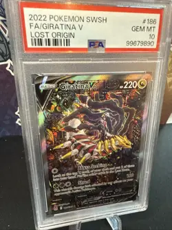 2022 Pokemon Lost Origins Giratina V Full Alt Alternate Art #186 PSA 10 Gem Mint - Image 3