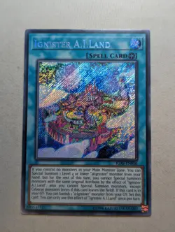 Yugioh TCG - Ignister AI Land IGAS-EN050 Secret Rare - VLP - Unlimited - Image 1