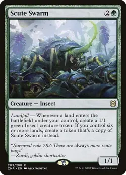 1x Scute Swarm NM Eng MTG - Zendikar Rising - Image 1