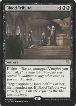 Blood Tribute R Commander 2017 100 - LP MTG - Image 1