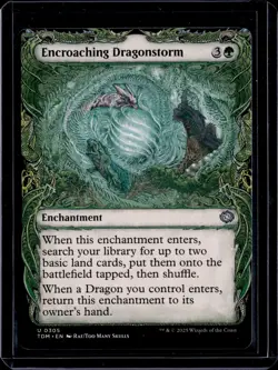 Encroaching Dragonstorm - 305 - TDM - NM - MTG Magic the Gathering - Image 1