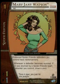 Mary Jane Watson 2004 Marvel vs System Spider-Man TCG Foil Card (NM) - Image 1