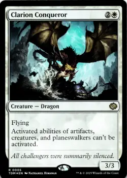 MTG Clarion Conqueror Foil NM Tarkir: Dragonstorm Magic 5 - Image 1