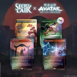 In HAND! MTG Secret Lair Avatar: Last Airbender FOIL Bundle w/Promo! Ships Now! - Image 2