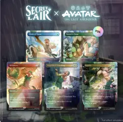 In HAND! MTG Secret Lair Avatar: Last Airbender FOIL Bundle w/Promo! Ships Now! - Image 4