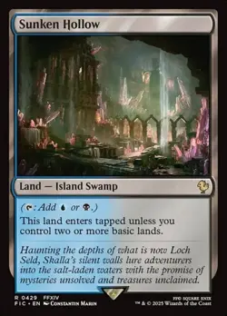 1x Sunken Hollow NM Eng MTG - Commander Final Fantasy - Image 1