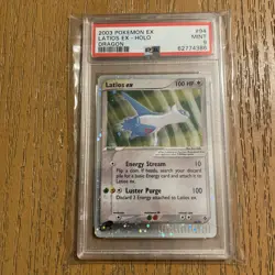 2003 POKEMON EX DRAGON #94 LATIOS EX-HOLO PSA 9 - Image 1