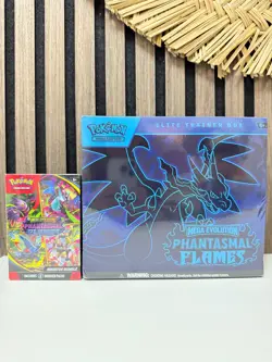 Sealed Pokemon TCG Phantasmal Flames ETB Elite Trainer Box & Booster Bundle - Image 2