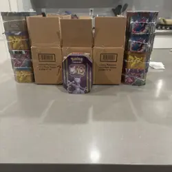 POKEMON 2016 XY Triple Power Mewtwo EX Factory Sealed Collector Tin TCG Booster - Image 2