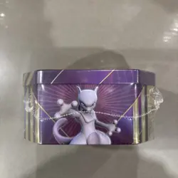 POKEMON 2016 XY Triple Power Mewtwo EX Factory Sealed Collector Tin TCG Booster - Image 5