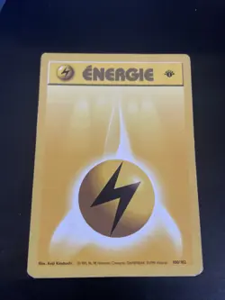 ENERGIE ELECTRIQUE POKEMON 100/102 SET DE BASE EDITION 1 TRES BON ETAT FR - Image 1