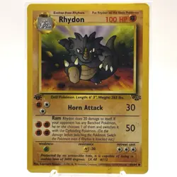 Rhydon Jungle 45/64 1st Edition Uncommon - Pokemon TCG WoTC - MP - Image 1