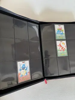 Pokemon Carddass Vending Binder Collection Lot 206 Cards Red & Green Vintage - Image 3