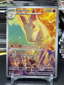 Rapidash 189/182 Sv10: Destined Rivals Holo Rare Pokemon TCG Illustration - Image 1