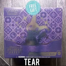 ✨ Pokemon Paldean ETB [TEAR] Fates Elite Trainer Box Mimikyu Pokemon TCG Card - Image 1