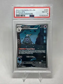2024 Pokemon SFA Dusclops Illustration Rare #069 PSA 8 NM-MT - Image 1