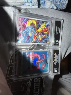 Galerian Moltres and Zeraora Get Graded Pristine 10 and 9.5 Pokemon Card Bundle - Image 1