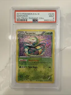 2013 Pokemon Serperior Holo B&W Legendary Treasures RC PSA 9 MINT #3/25 - Image 1