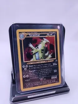 Pokemon TCG Tyranitar 12/75 Neo Discovery Unlimited Holo Rare HP - Image 2