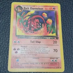 Vintage Pokemon TCG CCG Team Rocket Dark Charmeleon MP 32/82 2000 - Image 2