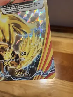 Arcanine BREAK XY180 XY Full Art Black Star Promo Holo Pokemon Card - Image 3